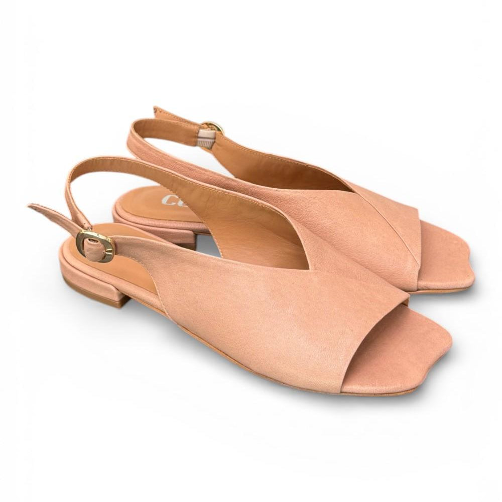 Sandalo pelle nature Cuir Noir<BR/> 