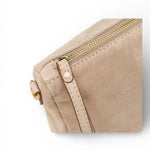 Pochette Nora suede nude Gianni Chiarini<BR/> 