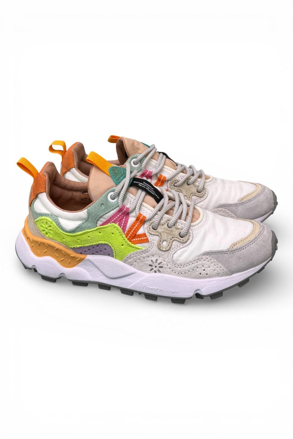 Sneaker donna Yamano 3 1n21 white mango multi Flower Mountain 