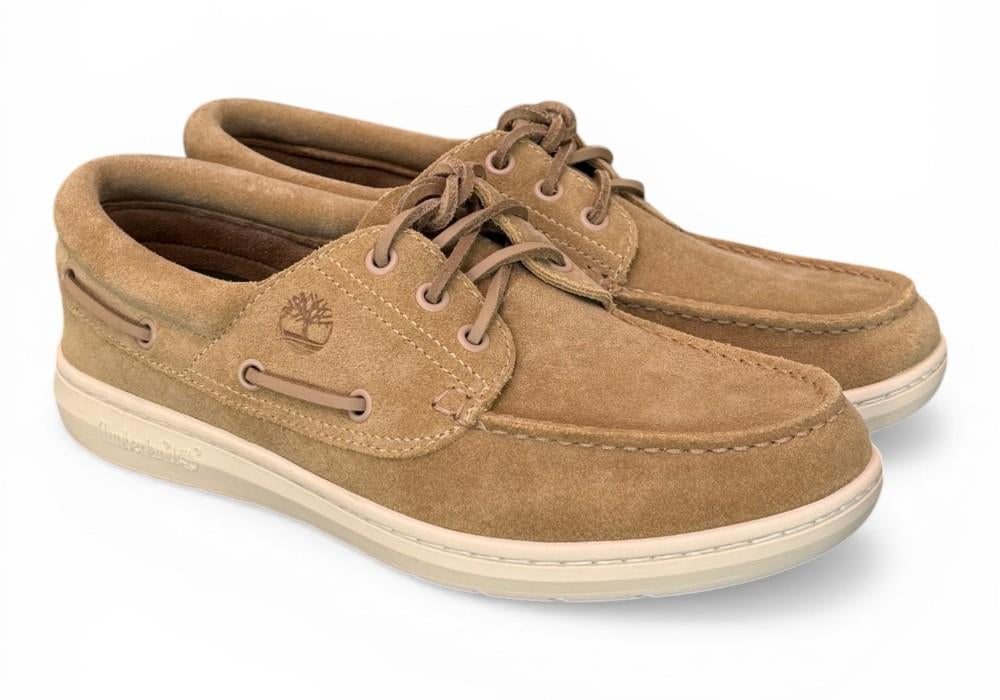 Scarpa da Barca Portofino Pier da Uomo suede beige 