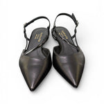 Slingback cintino pelle nera Isabelle Paris 
