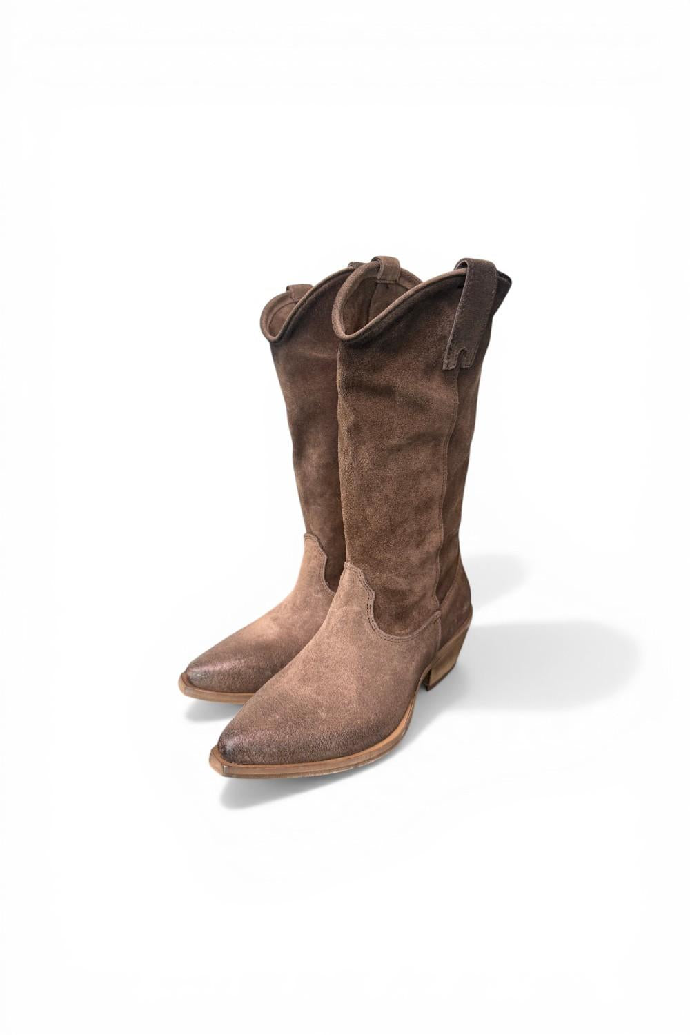 Stivale texano suede mustang Metisse<BR/> 