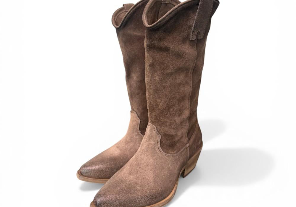 Stivale texano suede mustang Metisse<BR/> 
