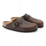 Sabot Boston Birkenstock Habana 860133 testa di moro uomo 
