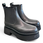 Stivaletto beatles nero con platform Albano 