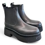 Stivaletto beatles nero con platform Albano 