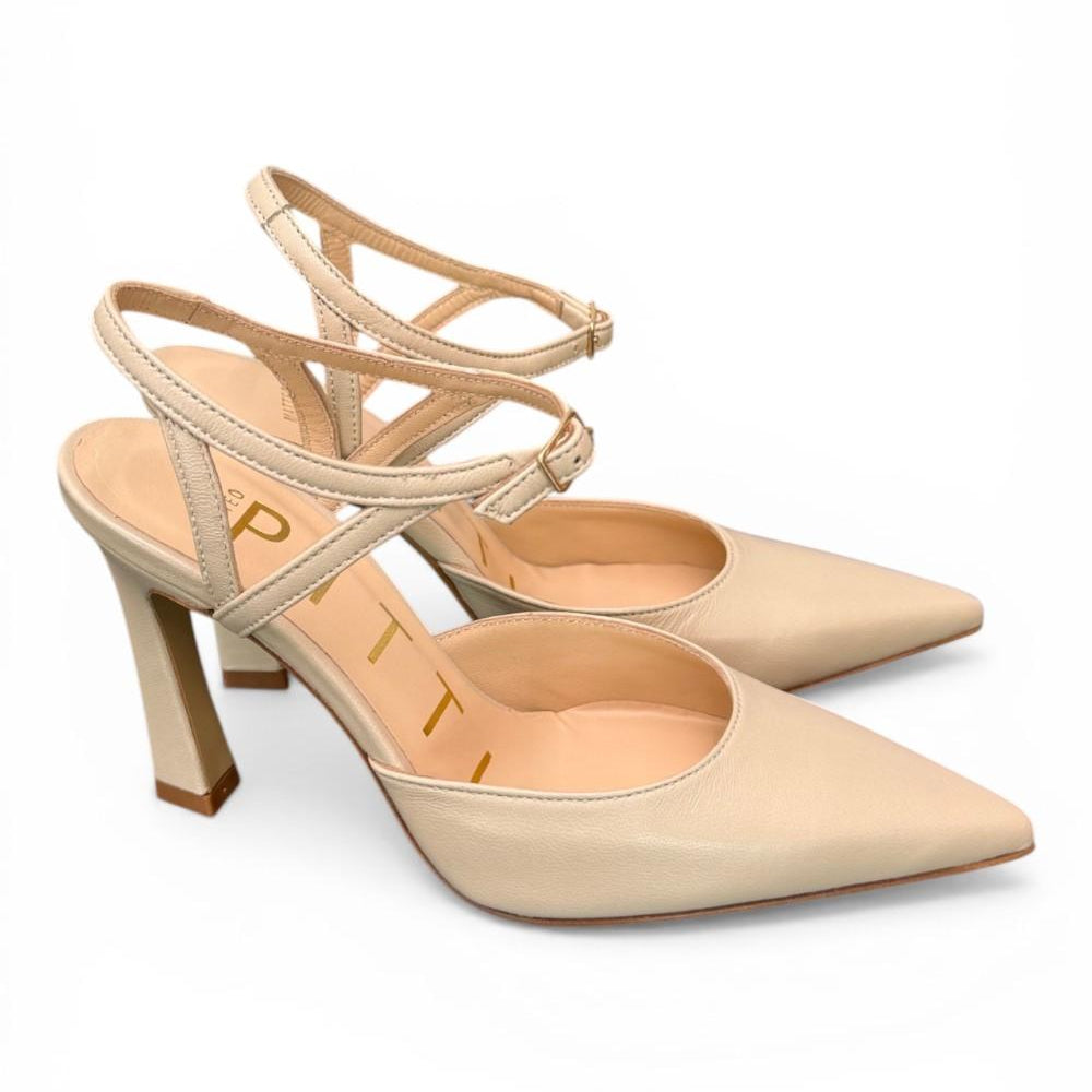 Slingback cintino pelle osso Matteo Pitti 