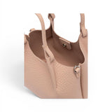 Borsa Dua piccola Pink Salt Naturale Gianni Chiarini<BR/> 