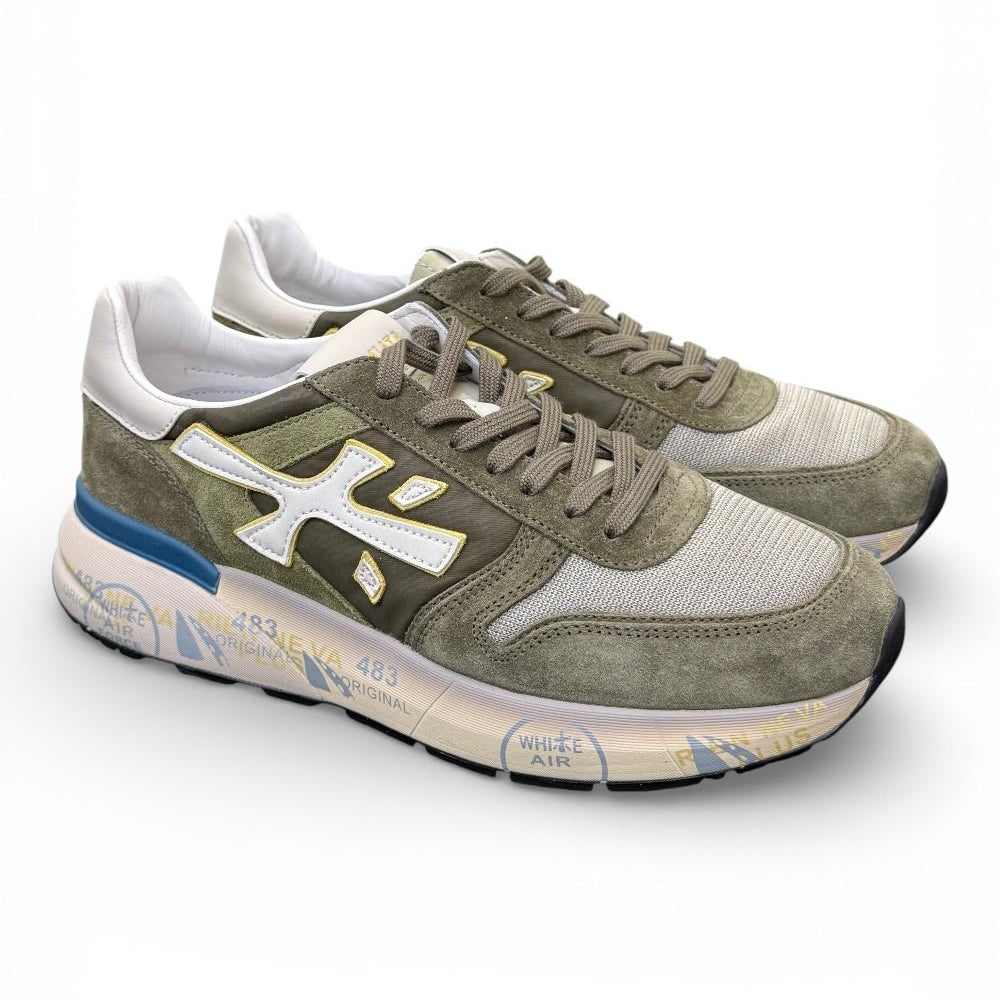 Sneaker uomo Mick 8086 Premiata verde grigio 