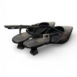 Slingback cintino pelle nera Isabelle Paris 