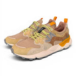 Sneaker uomo Yamano 3 1G15 beige yellow Flower Mountain 