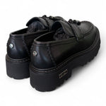 Mocassino donna pelle nera mappi Slash Cult 