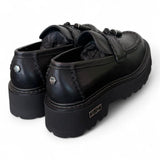 Mocassino donna pelle nera mappi Slash Cult 