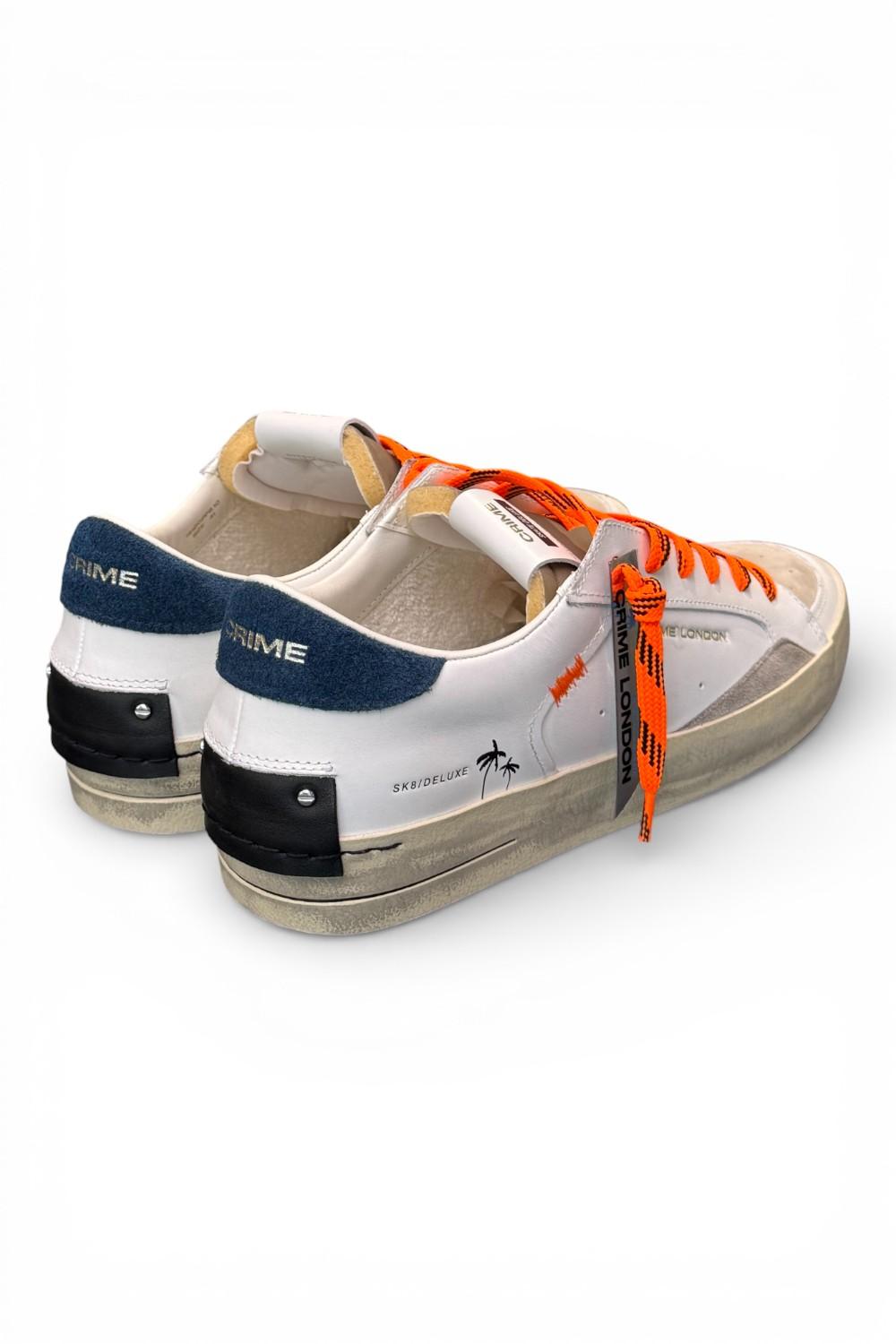 Sneaker De Luxe bianca beige Crime London 