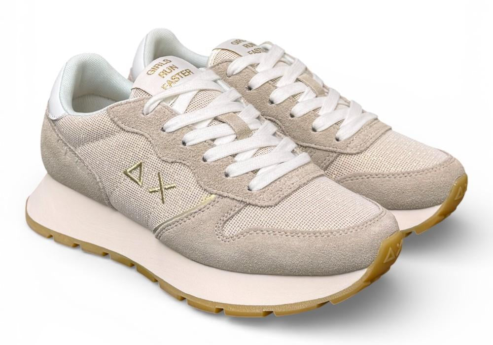 Sneaker donna Sun 68 Ally glitter beige oro 