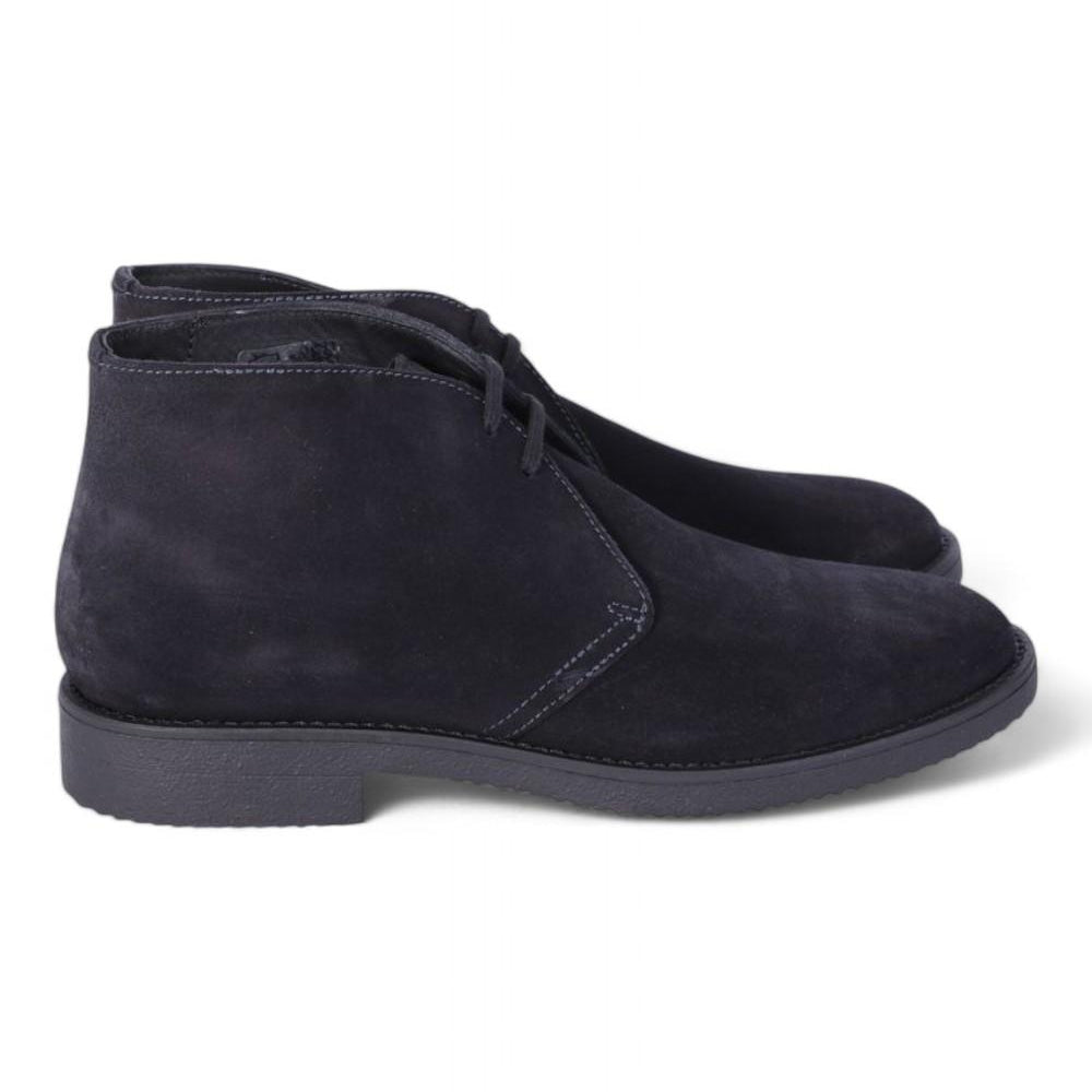 Polacco uomo suede blu Antica Cuoieria 