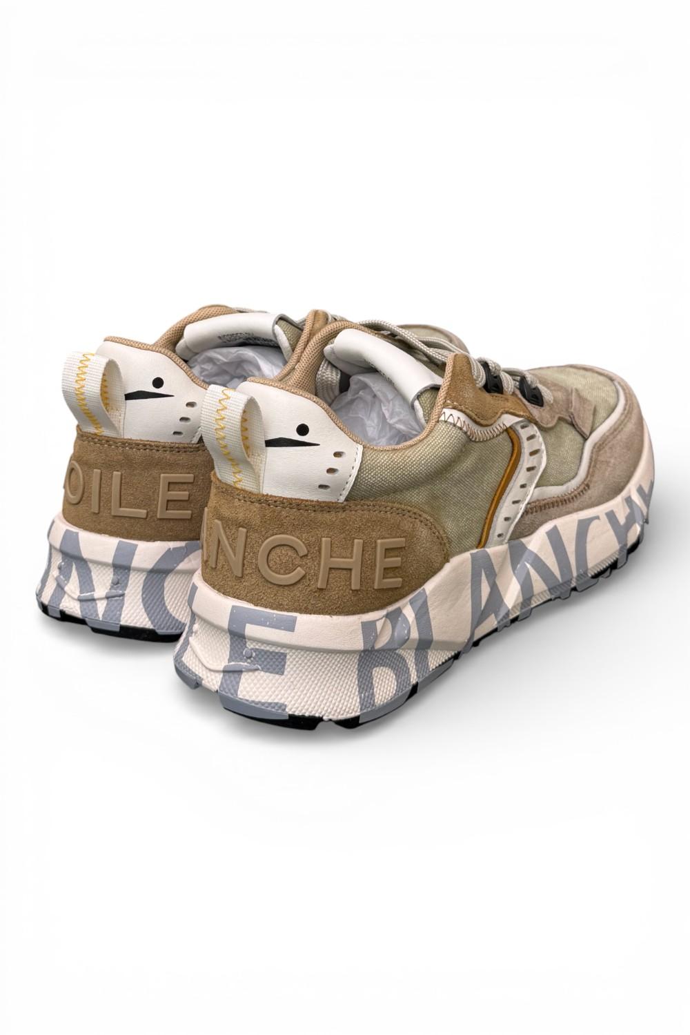 Sneaker uomo Club 01 Voile Blanche canvas salvia beige 1D52<BR/> 