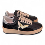 Sneaker donna Play nero oro 4B12 