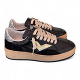 Sneaker donna Play nero oro 4B12 