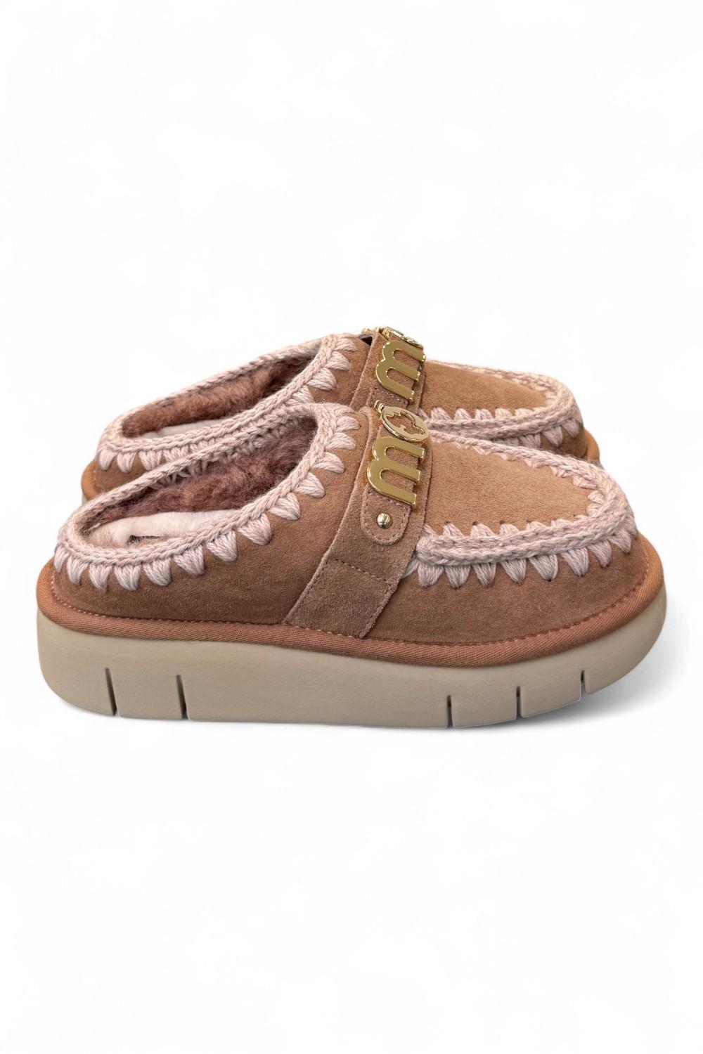Sabot slipper Bounce Clog Mou Pink Brown 