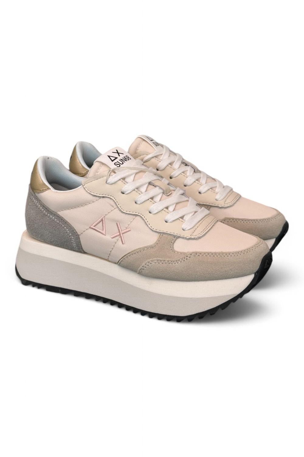 Sneaker donna SUN 68 BIG ALLY white beige grey 