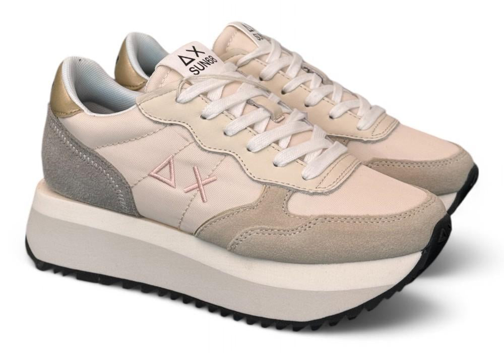 Sneaker donna SUN 68 BIG ALLY white beige grey 