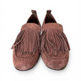 Mocassino frange camoscio testa di moro JVAM<BR/> 