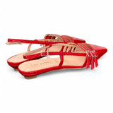 Slingback cintini vernice rossa  flat Les Autres<BR/> 