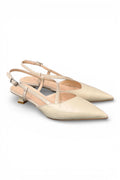 Slingback cintino pelle panna Isabelle Paris