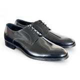 Scarpa allacciata liscia nera cerimonia 