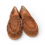 Mocassino donna suede cioccolato Studiouno 