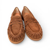 Mocassino donna suede cioccolato Studiouno 