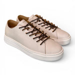 Sneaker pelle vintage bianca taglio vivo Crime London 