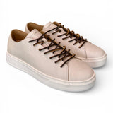 Sneaker pelle vintage bianca taglio vivo Crime London 