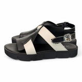 Sandalo asimmetrico nero Le Bohemien 
