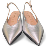 Slingback scollo V argento T40 Les Autres<BR/> 