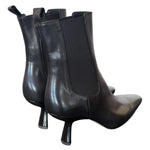 Stivaletto beatles T60 pelle nera Elisa Lanci<BR/> 