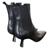 Stivaletto beatles T60 pelle nera Elisa Lanci<BR/> 