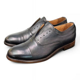 Scarpa uomo no-lace blu F.lli Rennella puntale 