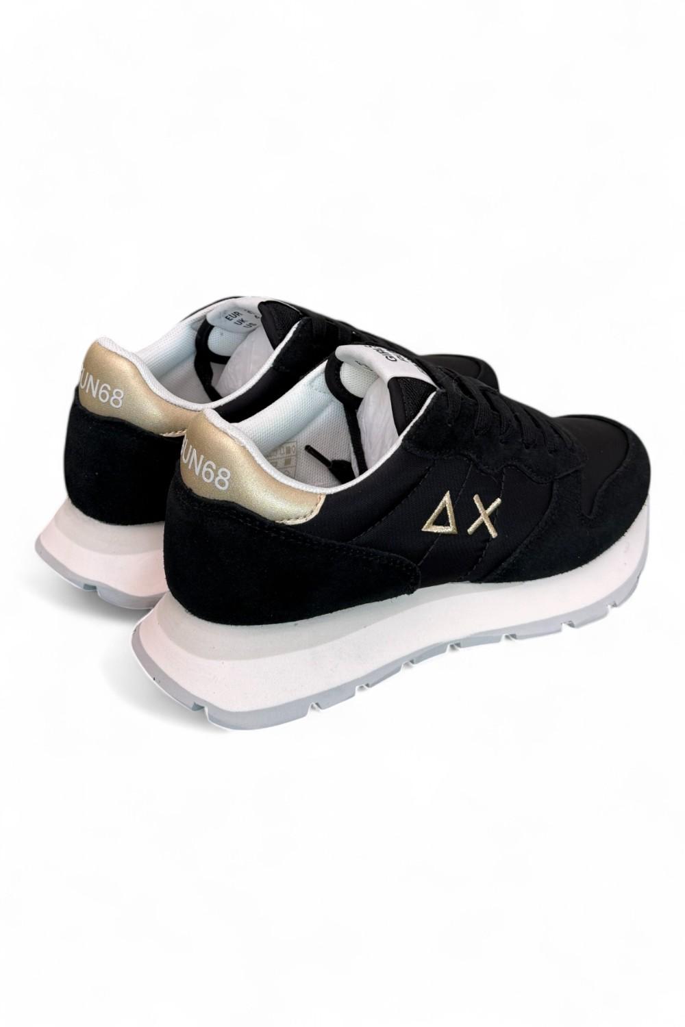 Sneaker donna SUN 68 ALLY black gold silver 