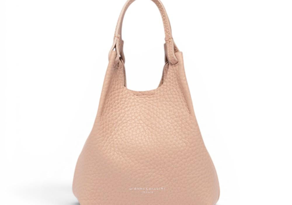 Borsa Dua piccola Pink Salt Naturale Gianni Chiarini<BR/> 
