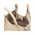 Borsa Dua piccola suede nude Gianni Chiarini 