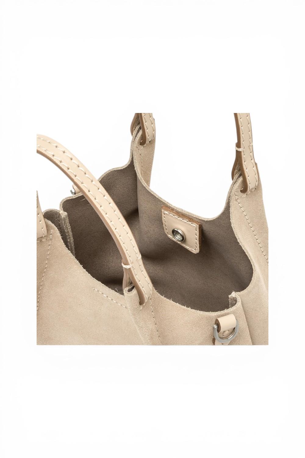 Borsa Dua piccola suede nude Gianni Chiarini 