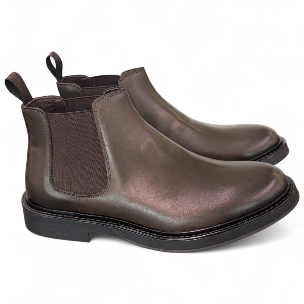 Stivaletto beatles pelle testa di moro Dino Draghi<BR/> 
