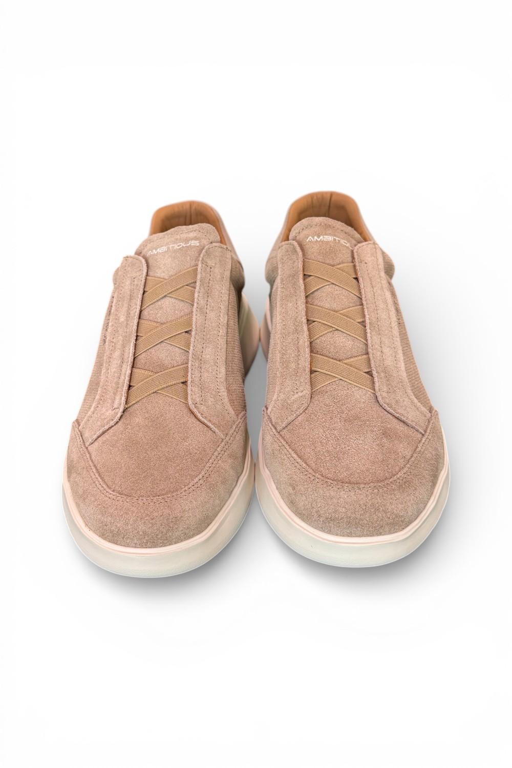 Sneaker no laces suede taupe Ambitious Hover 