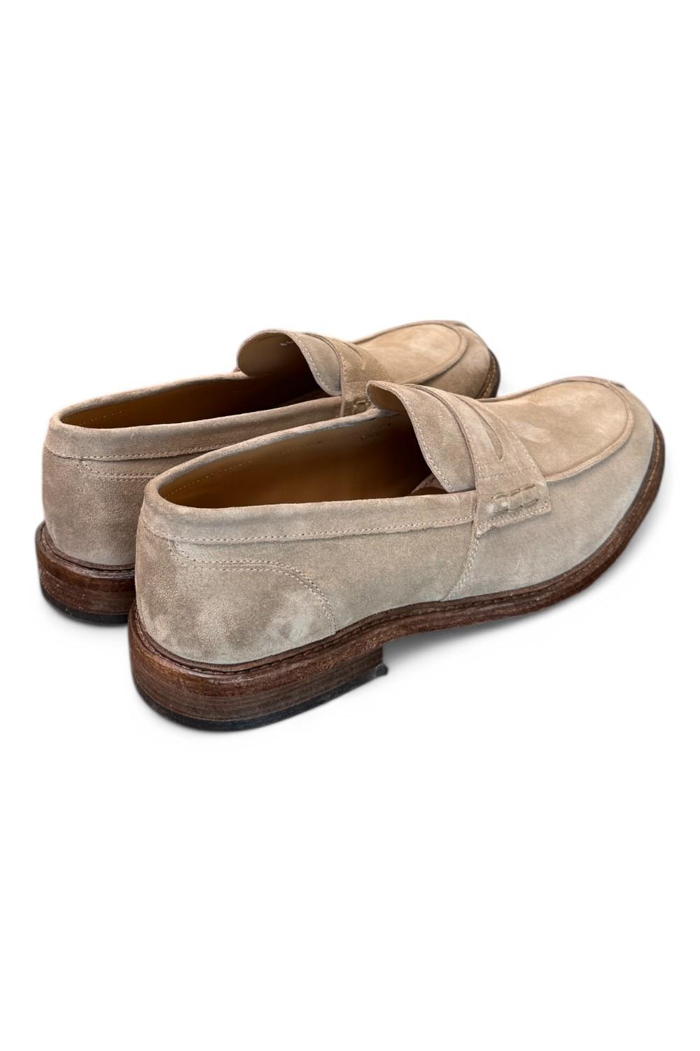 Mocassino suede beige Franco Fedele<BR/> 