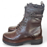 Anfibio pelle moka con fibbia Mjus<BR/> 