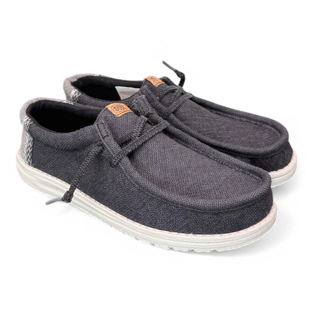Sneaker uomo wally Juta grey black Hey Dude<BR/> 