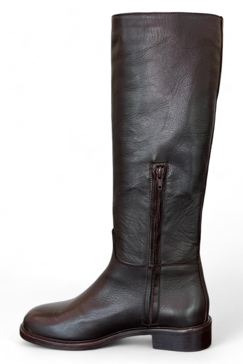 Stivale cavallerizzo testa di moro accessorio Cuir Noir 