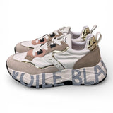 Sneaker donna Voile Blanche Club 105 bianca beige rosa 1N61 